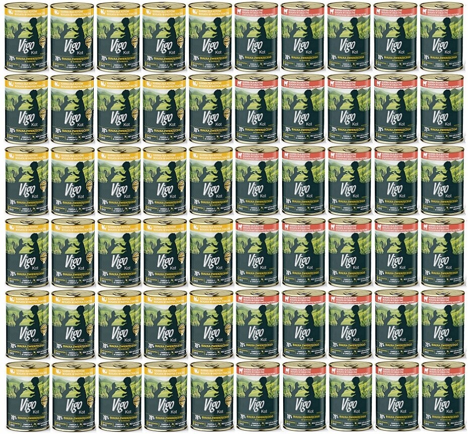 Vigo mokré krmivo pro kočky MIX Chutí kočka 415 g 60 ks