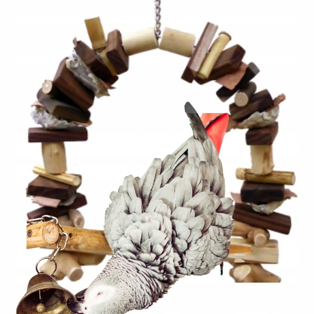 Přírodní houpačka Java – Hračka pro středně velké papoušky