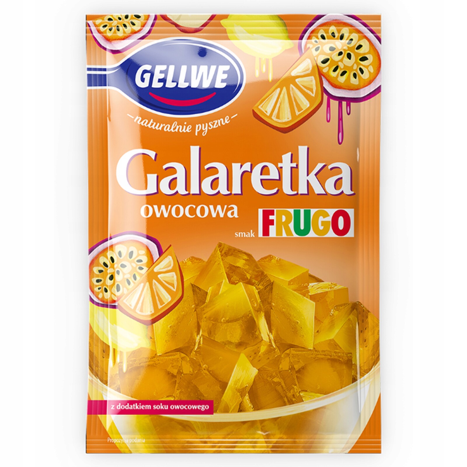 Gellwe ovocné Želé Frugo pomeranč 72 g