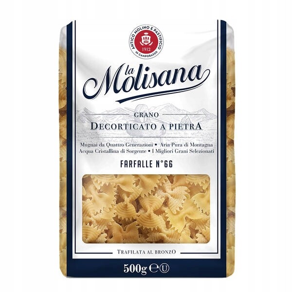 9X La Molisana Těstoviny Farfalle Rigate Č. 66 500 g