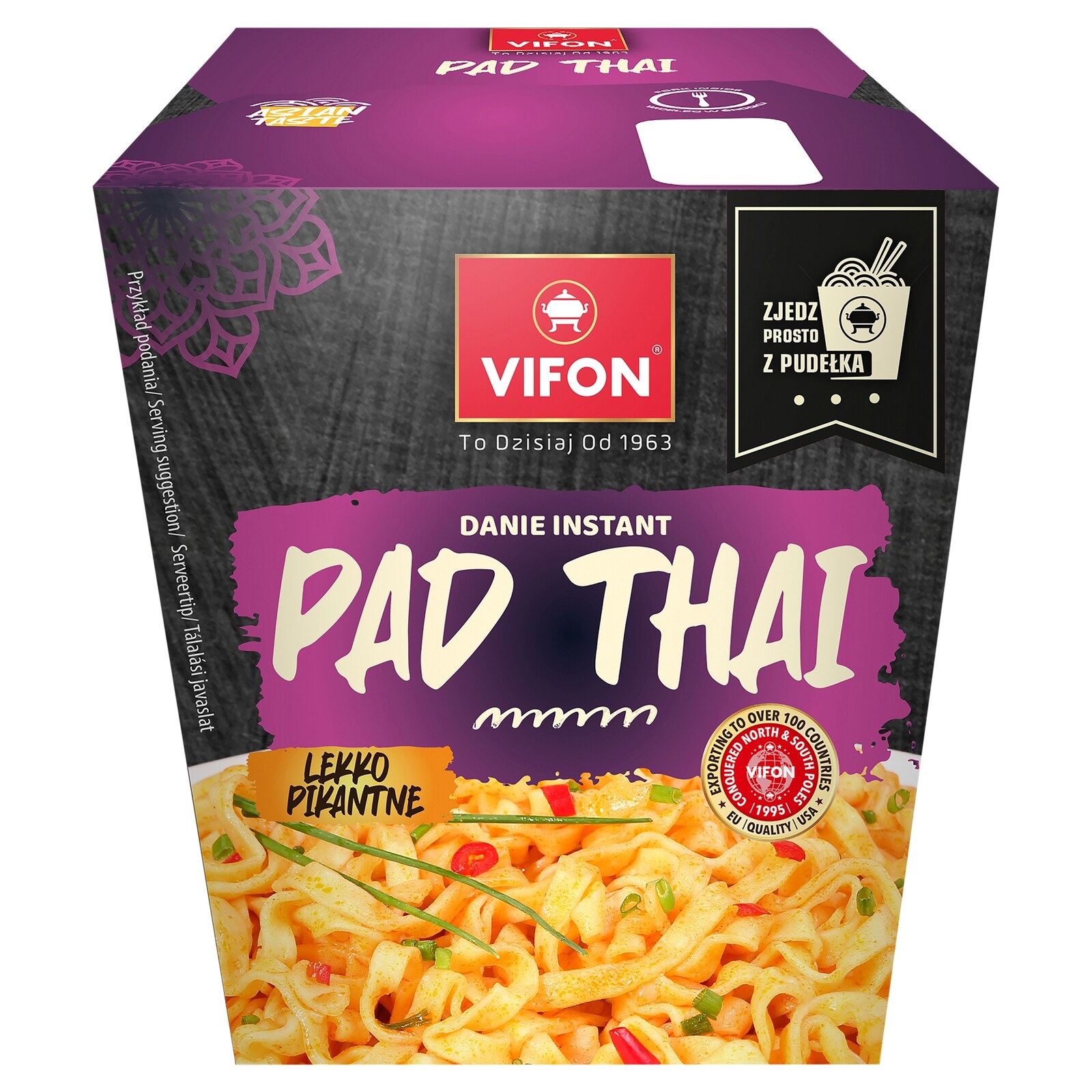 6 x Lunch Box Pad Thai s nudlemi a kuřecí příchutí (lehce pikantní) 85 g Vifon