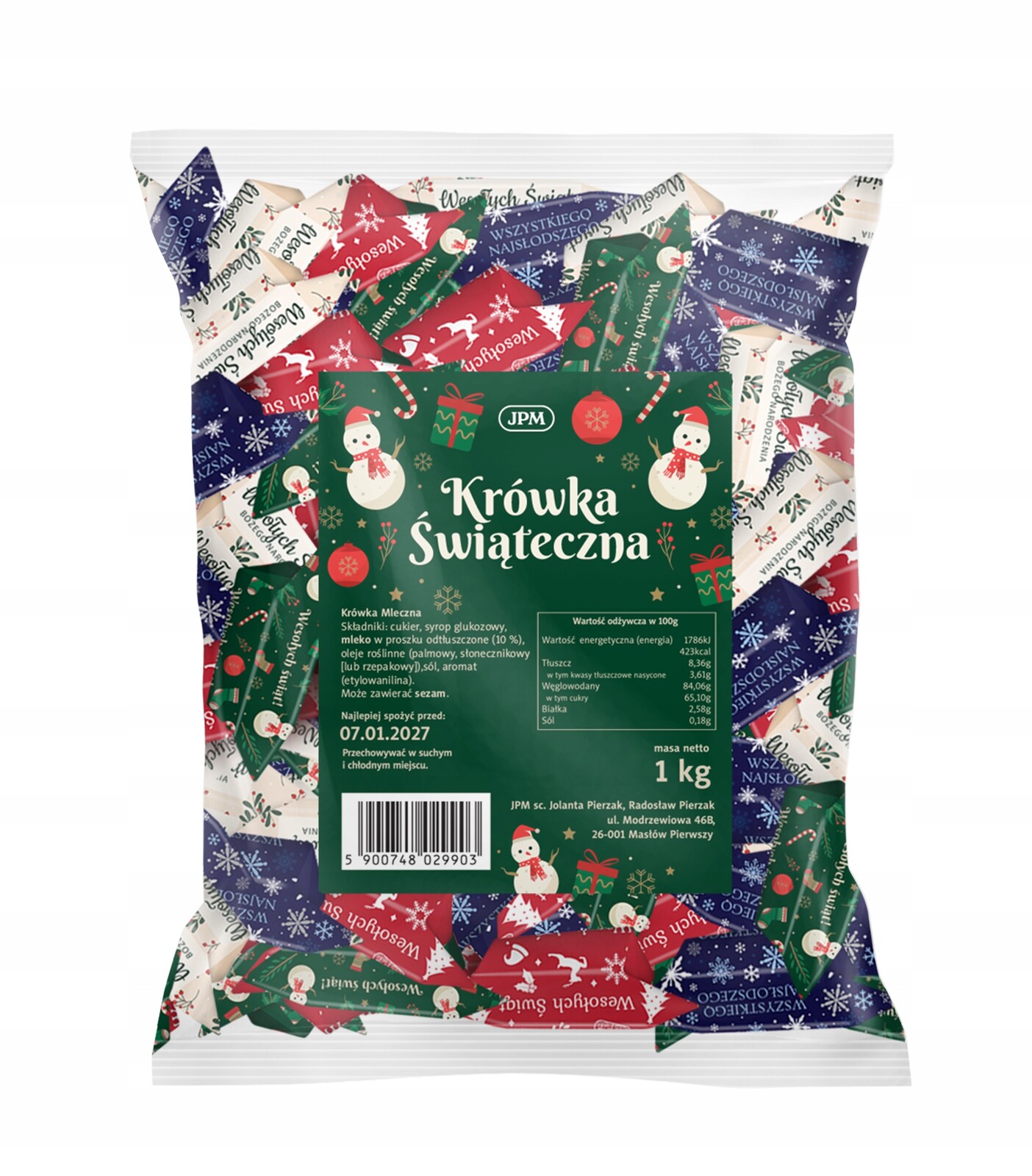 Bonbóny Krówki 3 kg MIX Vzorů