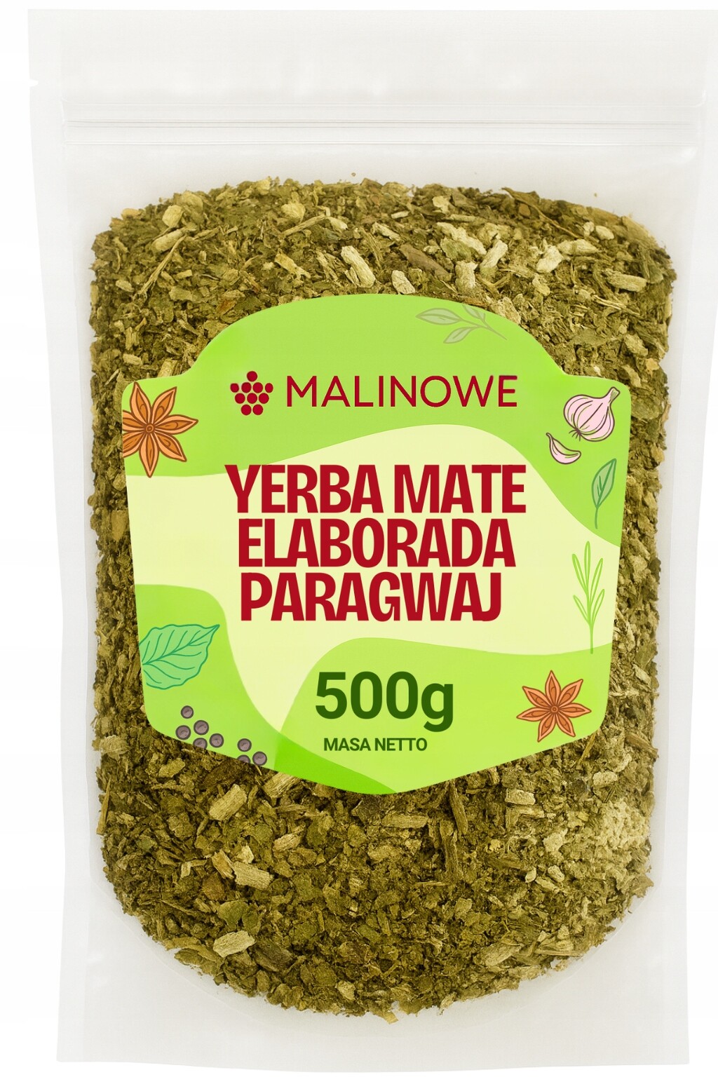 Yerba Mate Elabrorada Paraguay 500g Přírodní