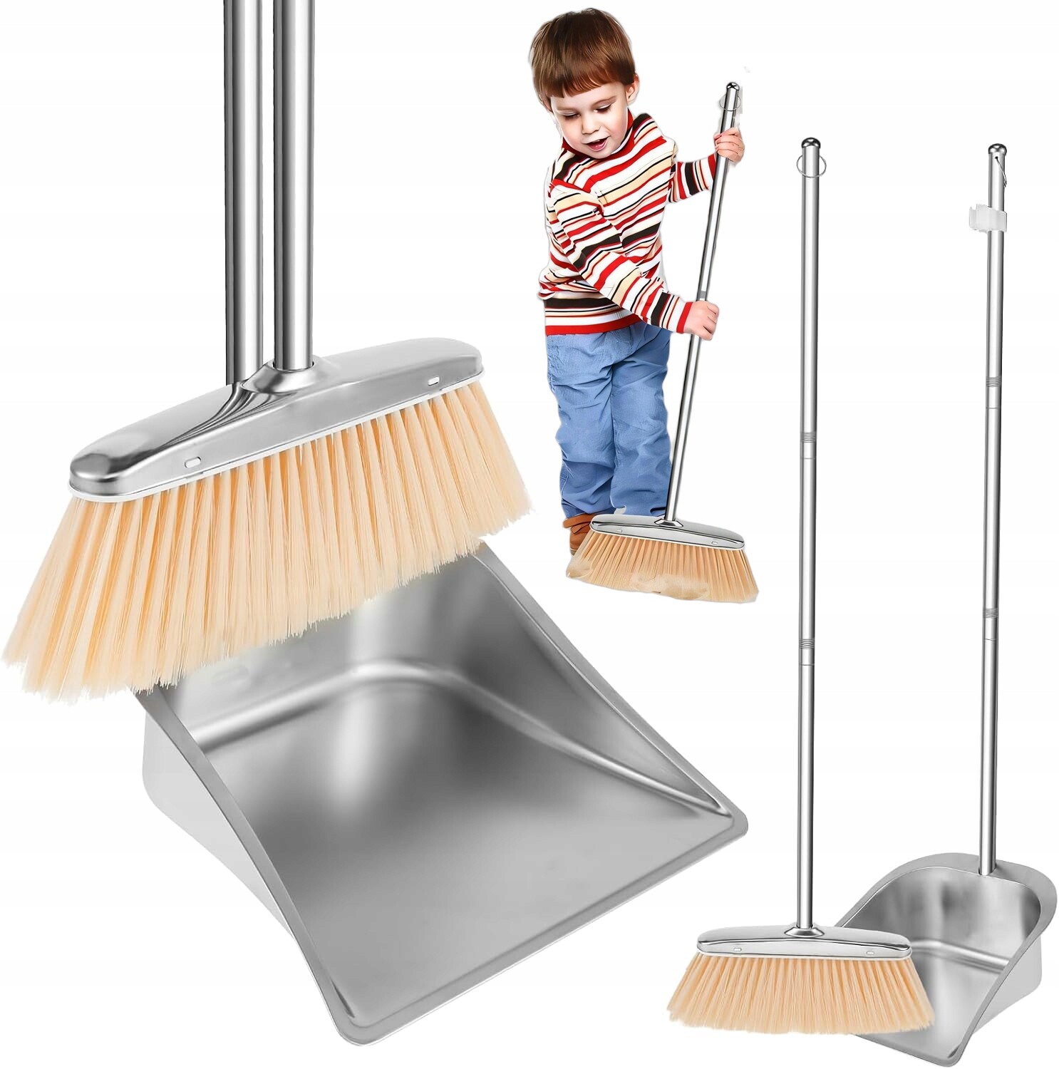 Sada Na Úklid Metly S Lopatkou Quick Leniuch Bez Ohýbání