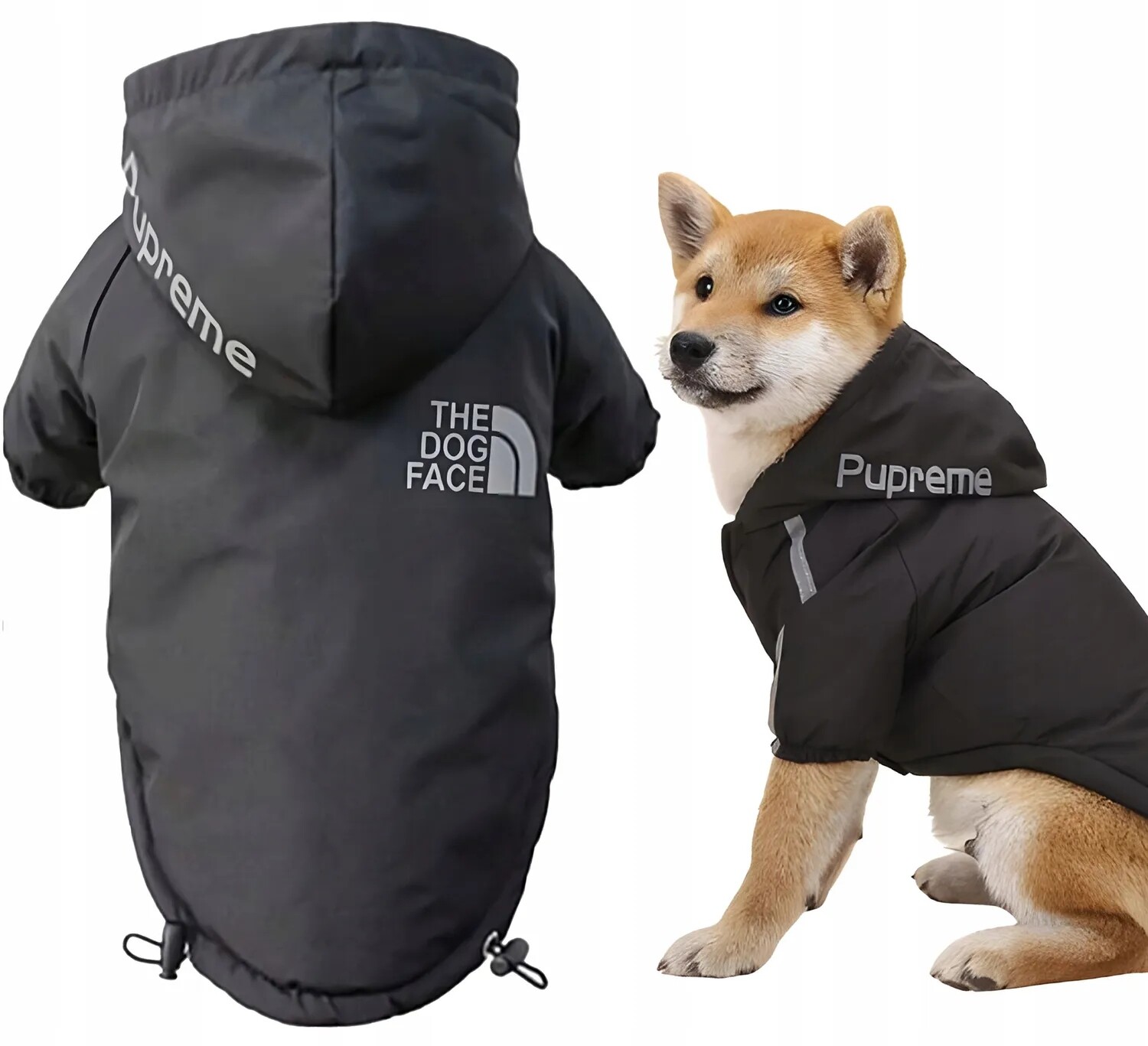 Bunda pro psa Oblečení pro psa s reflexními prvky The Dog Face r.XL