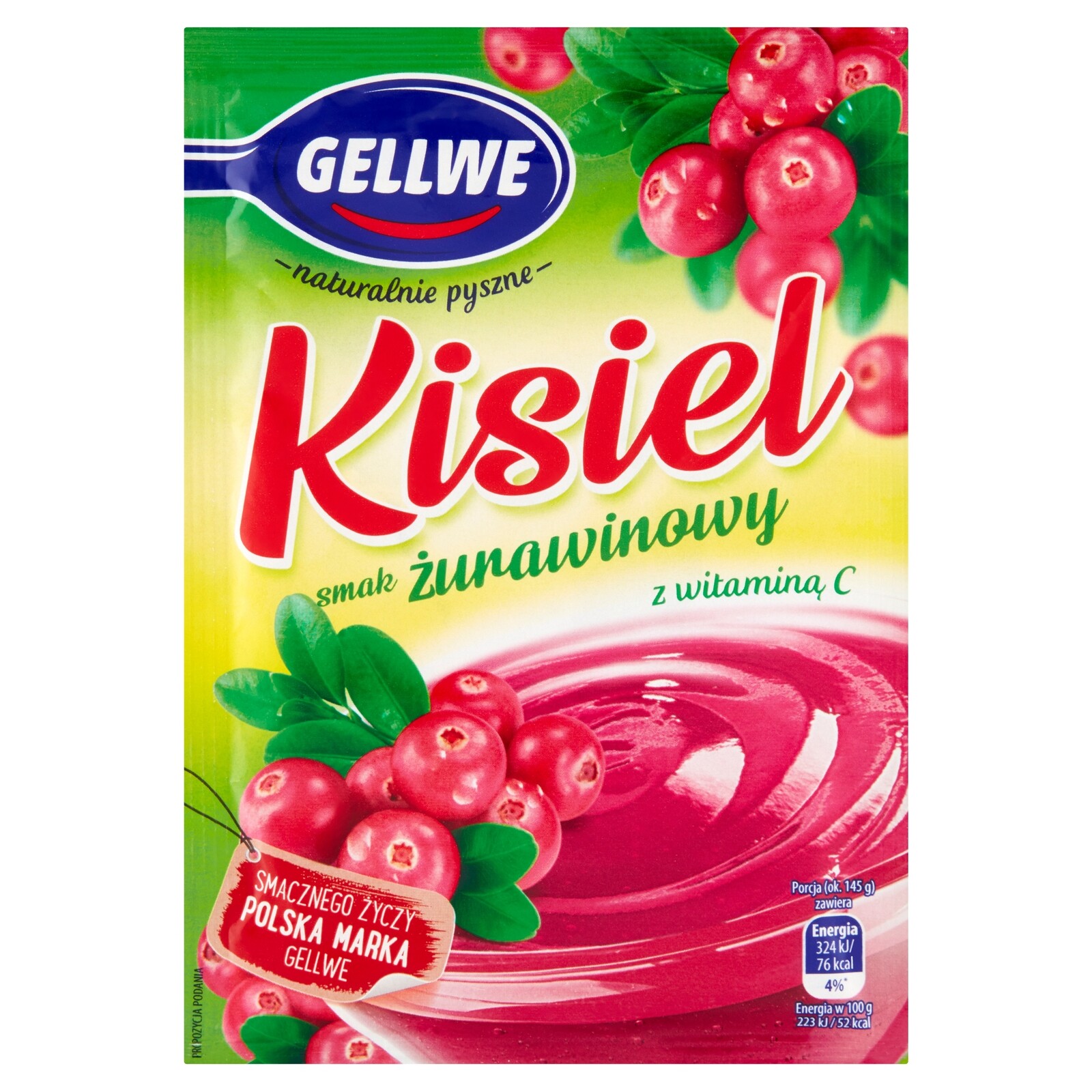 Gellwe Brusinkový Kysel 38 g