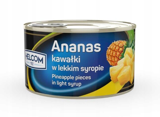Helcom Ananasové kousky v lehkém sirupu 227 g