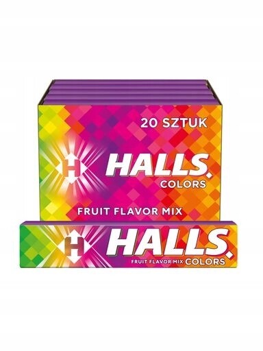 Halls Bonbóny Colors Fruit Mix 20x33 g