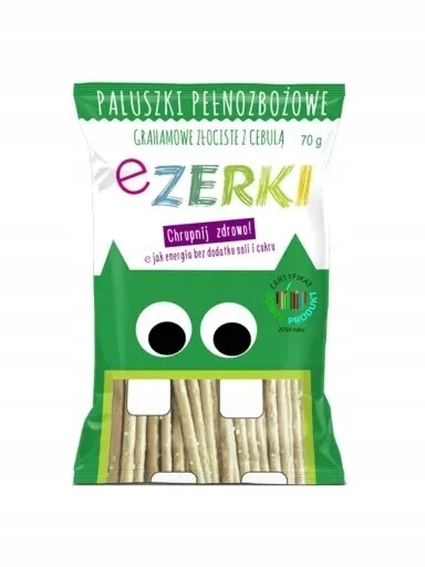 13 x eZerki Tyčinky Ezerki Grahamové Zlaté Cibulové Zelené, 70 g