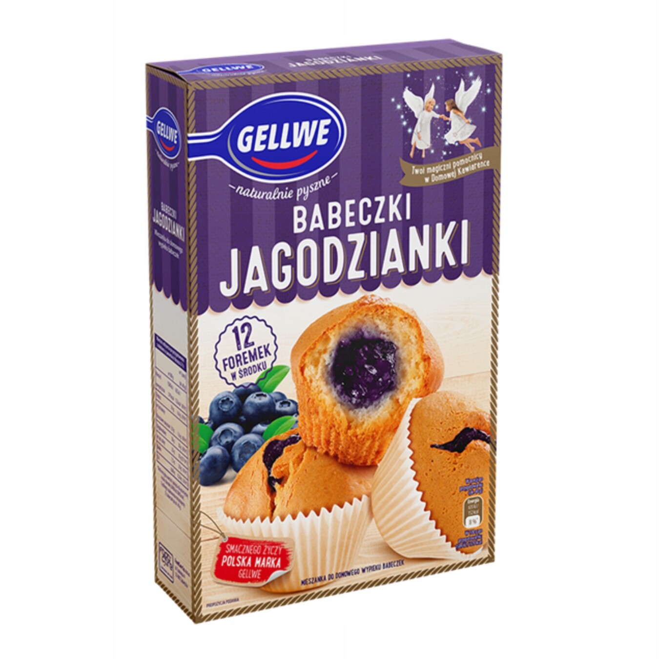 Bábovky Gellwe Směs na pečení borůvkových muffinů 307 g Gellwe 307 kg