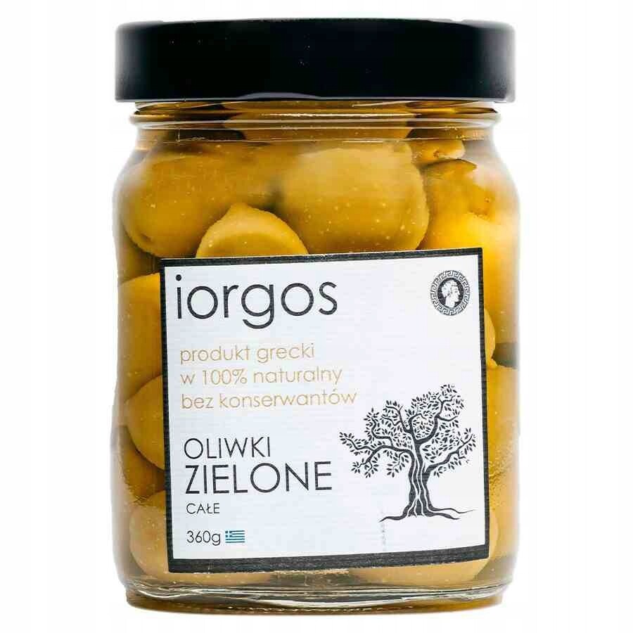 Zelené olivy Premium – celé Iorgos, 360 g