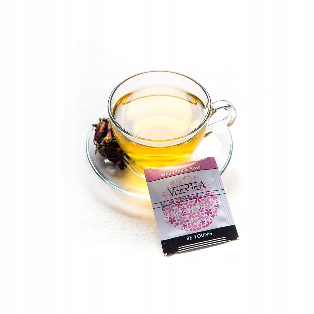 Veertea čaj White Tea 500 obálek (Bílá s růží)