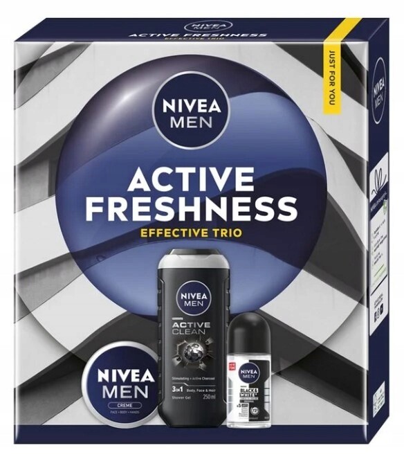 Nivea Active Freshness Kosmetická sada pro muže gel krém roll-on