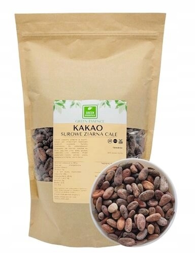 2x surové kakaové boby Green Essence 100 g