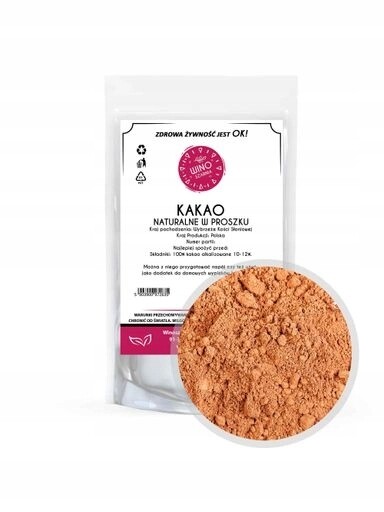 2x Winoszarnia Kakao Přírodní v prášku 500 g nealkalizovaná