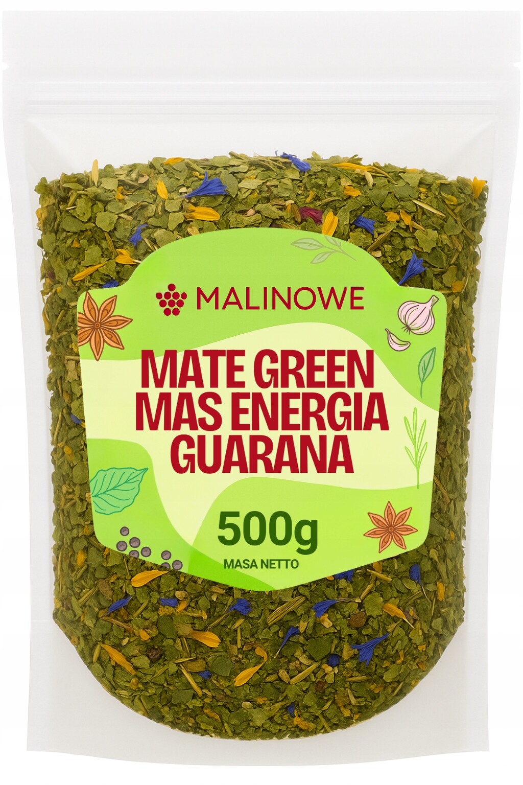 Yerba Mate Green Mas Energia Guarana 500g Přírodní