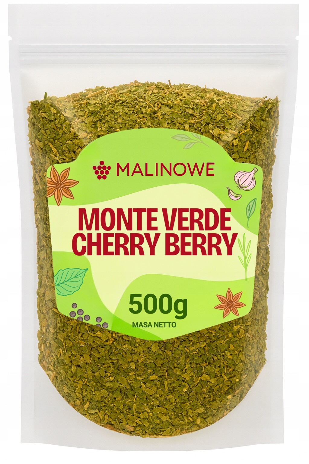 Yerba Mate Monte Verde Cherry Berry 500g Přírodní