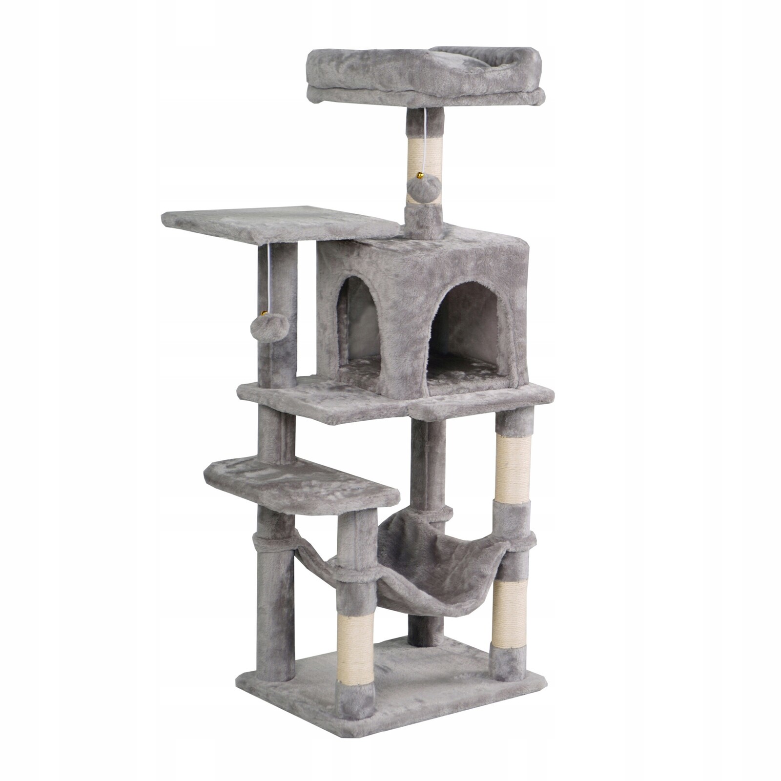 Aga Škrabadlo pro kočky 36x46x110 cm Šedé