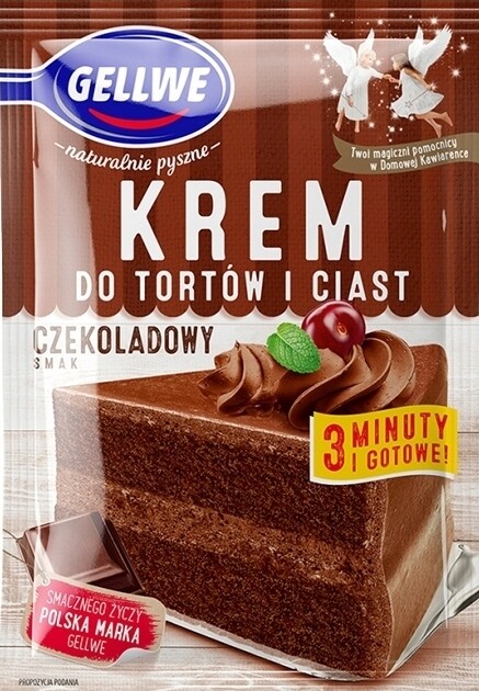 Krém na dort Gellwe s čokoládovou příchutí 140 g