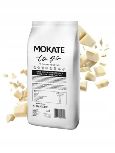 3x Bílá hustá Čokoláda Gastronomická Mokate To Go Instant Vending 1 kg