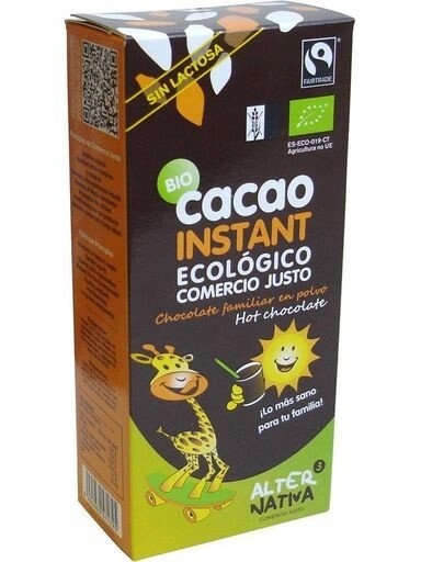 2x Alternativa Čokoláda k pití fair trade bezlepková Bio 250 g