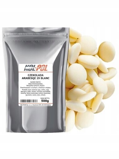 Čokoláda 29% Bílá 500g Pro fondue dezerty, kvalita Kol-Pol