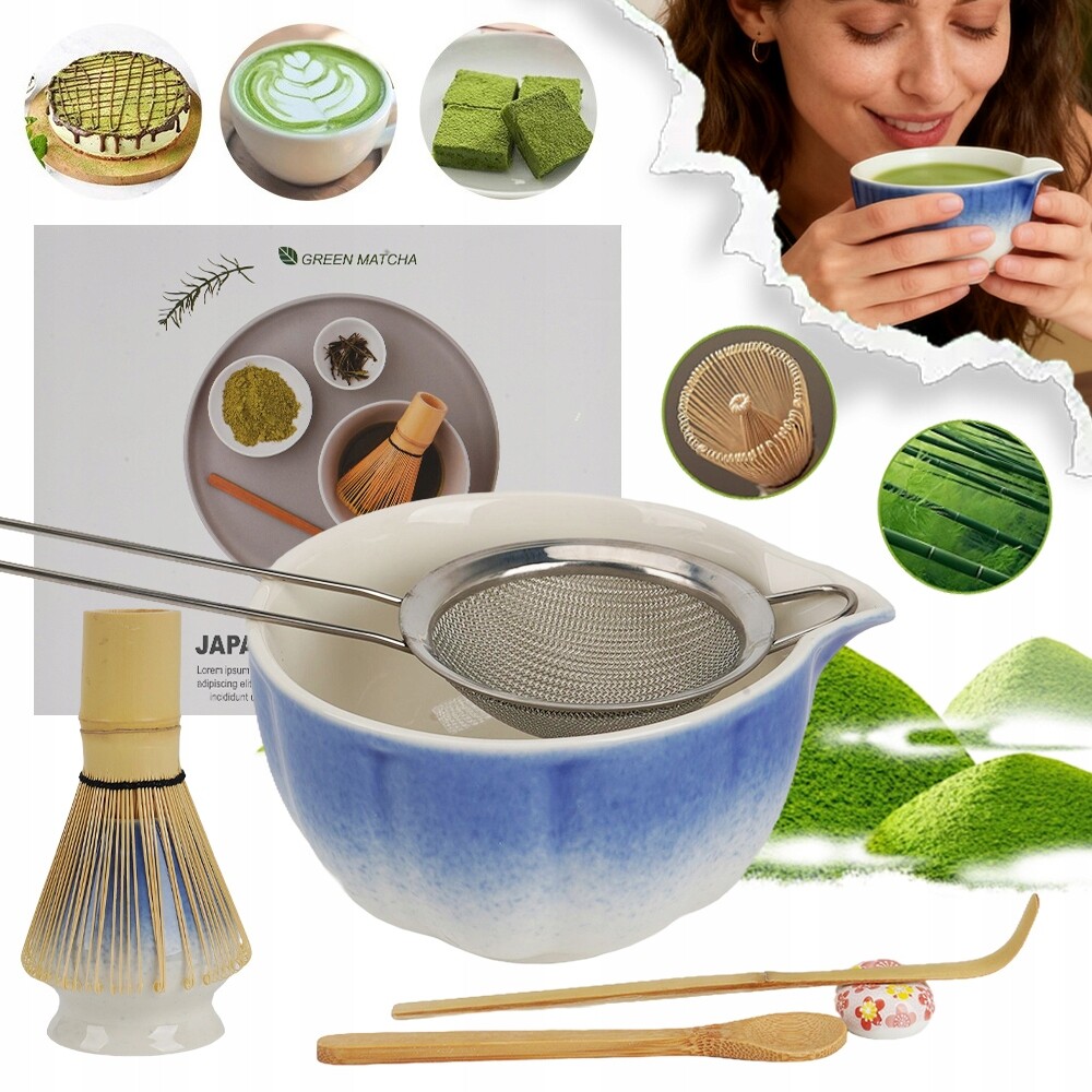 Bambusová Sada Na Výrobu Matchy Šlehací Metla Lžíce Chasen, Metla 7V1