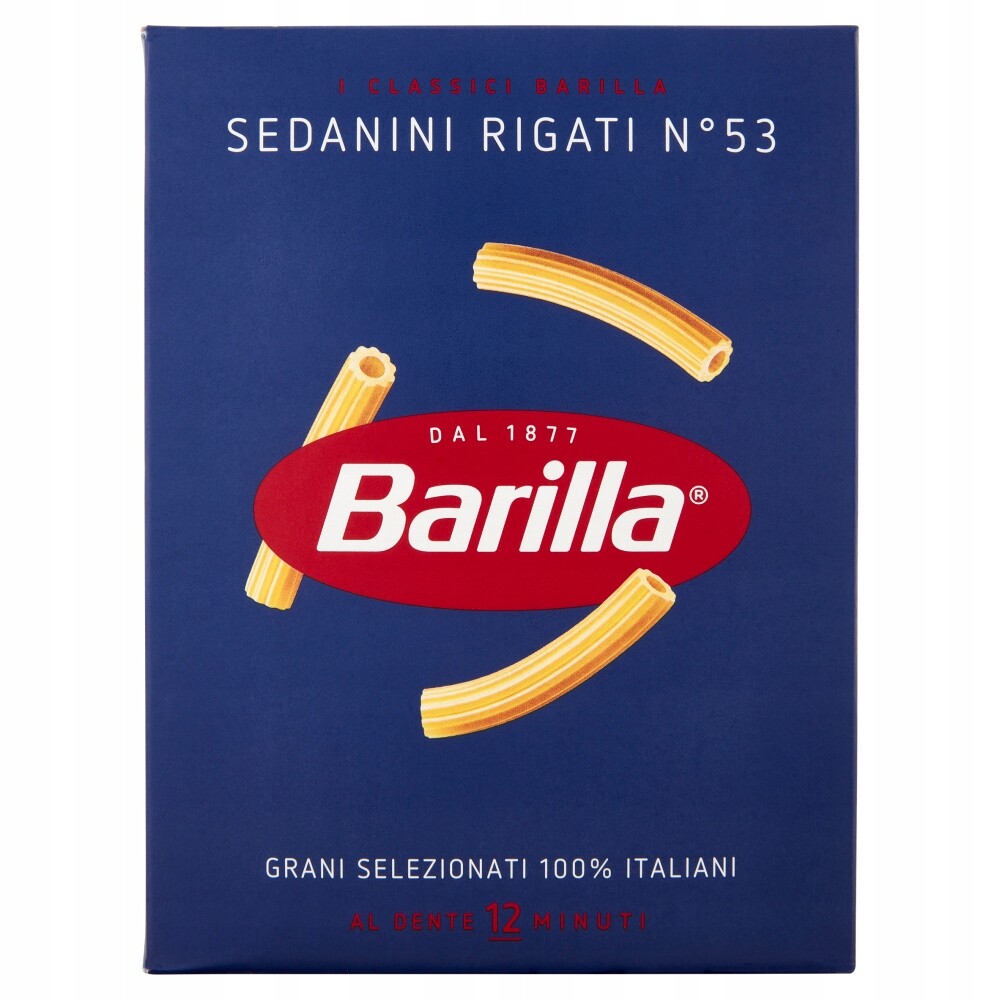 7X Těstoviny Sedanini Rigati n.53 500g Barilla