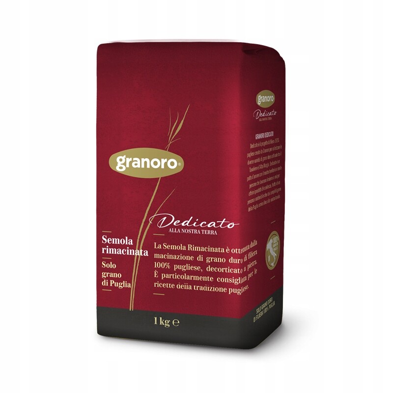 9X Mouka Semola Rimacinata Puglia 1kg Granoro
