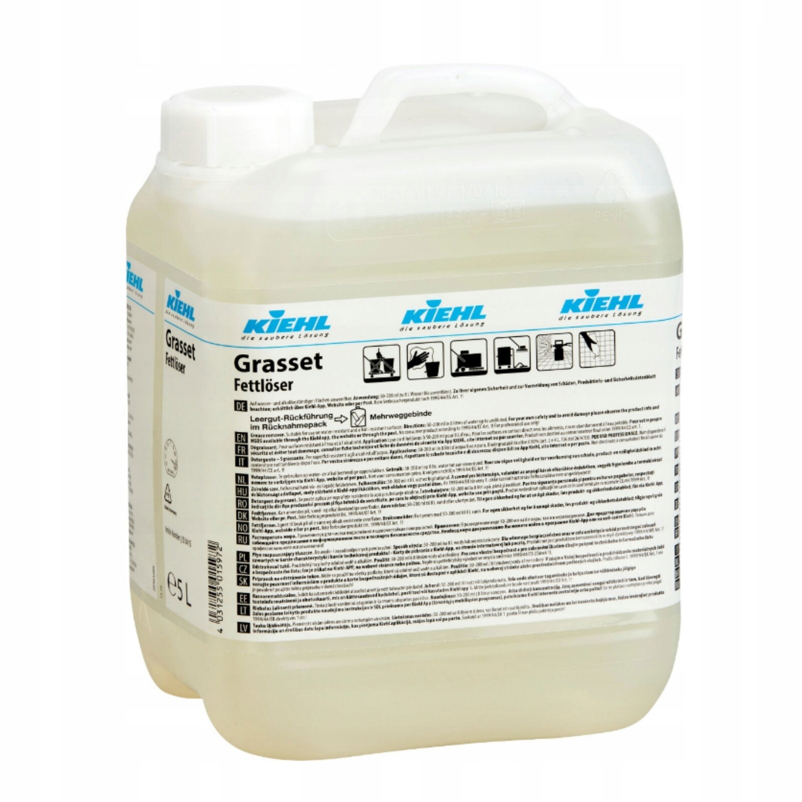 Kiehl Grasset 5L – Profesionální kapalina pro odstraňování mastnoty a nečistot v kuchyni