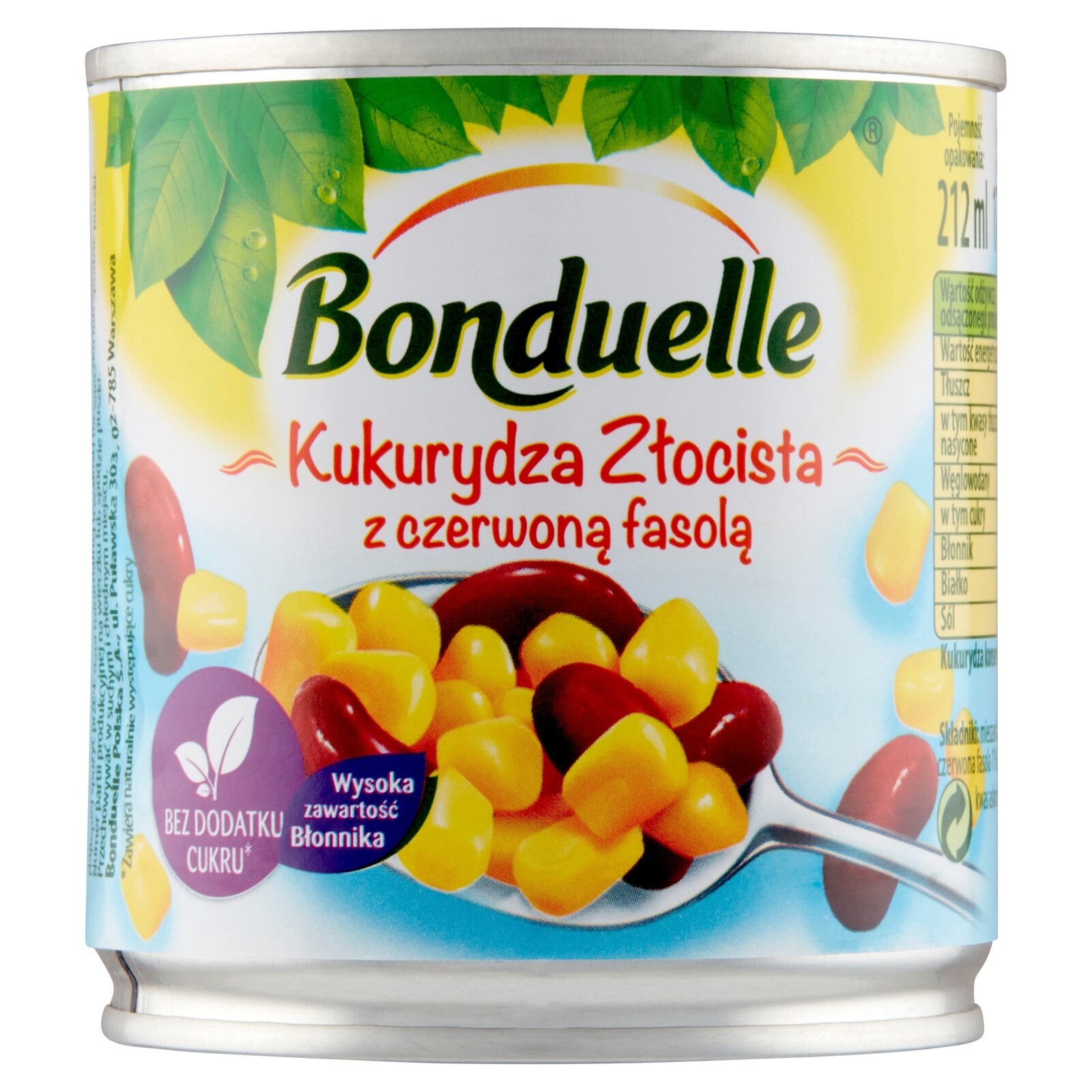 Bonduelle Zlatá kukuřice s červenými fazolemi 212 ml