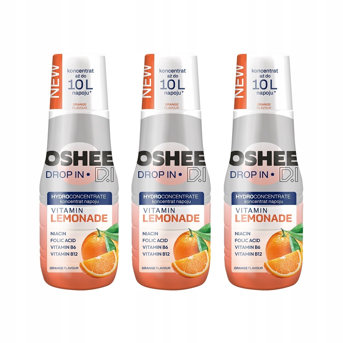 Oshee Drop In Vitamin Lemonade s příchutí pomeranče 500 ml