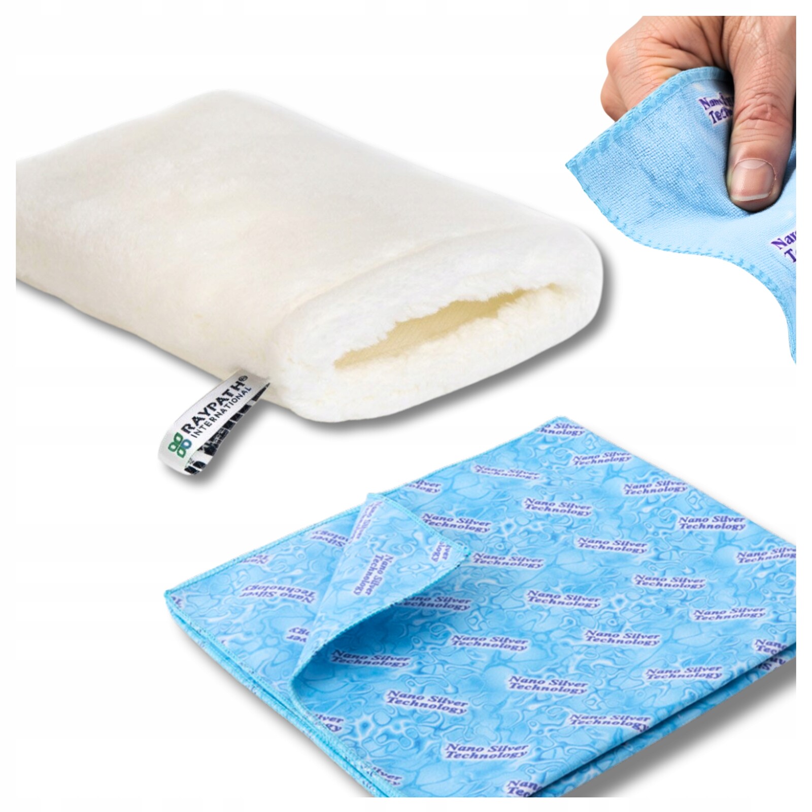 Raypath Sada rukavice Bílá Nova M čistič SunBeam pro auta, okna a zrcadla