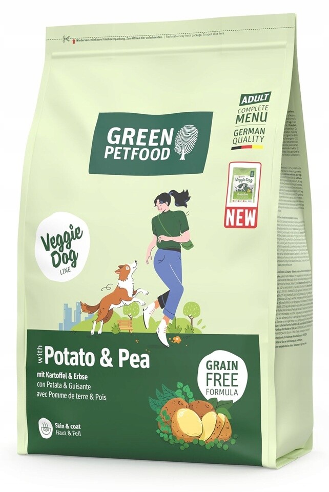 Green Petfood VeggieDog with Potato and Pea vegetariánské krmivo 3 kg