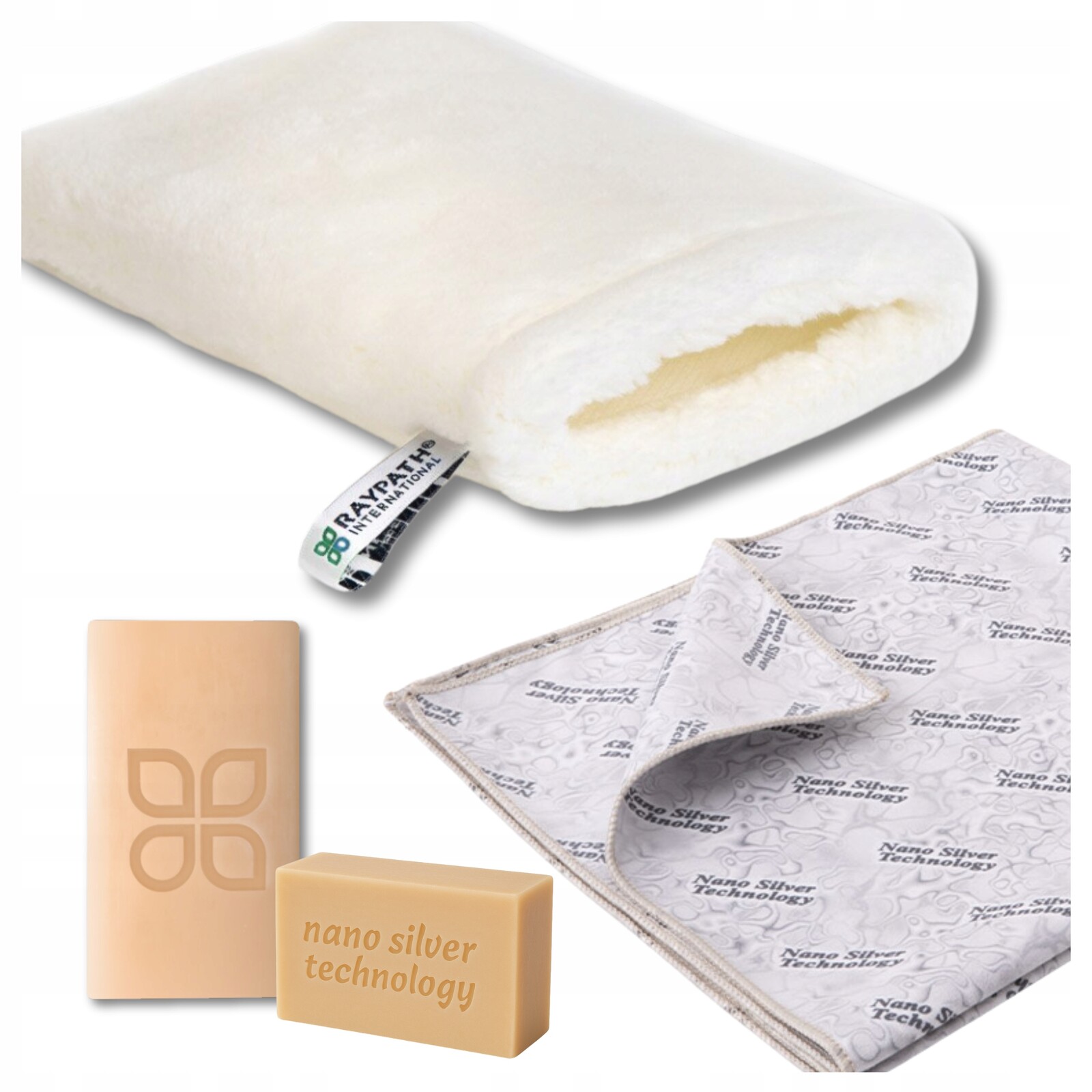 Raypath Sada Rukavice Bílá M Čistič SunBeam 38x41 100G Šedé mýdlo