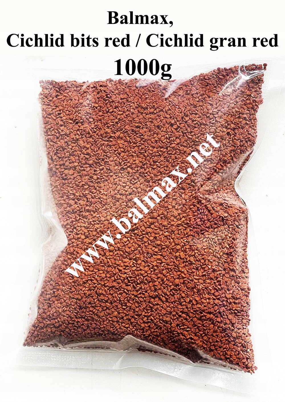 Balmax, Cichlid bits red, granule pro cichlidy, krmivo pro ryby, 1000 g