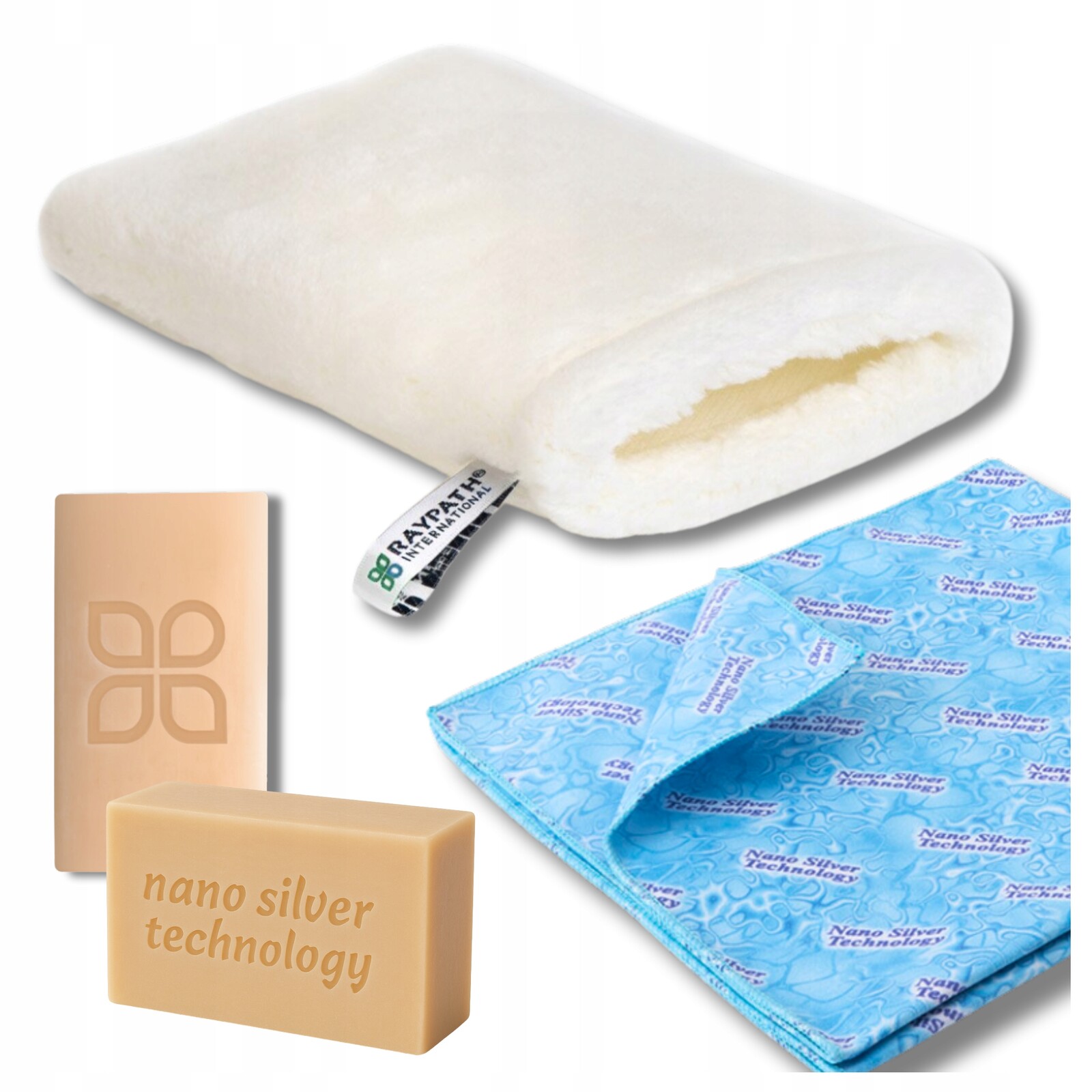 Raypath Sada Rukavice Bílá M 15x22 Čistič SunBeam Šedé Mýdlo 100 g