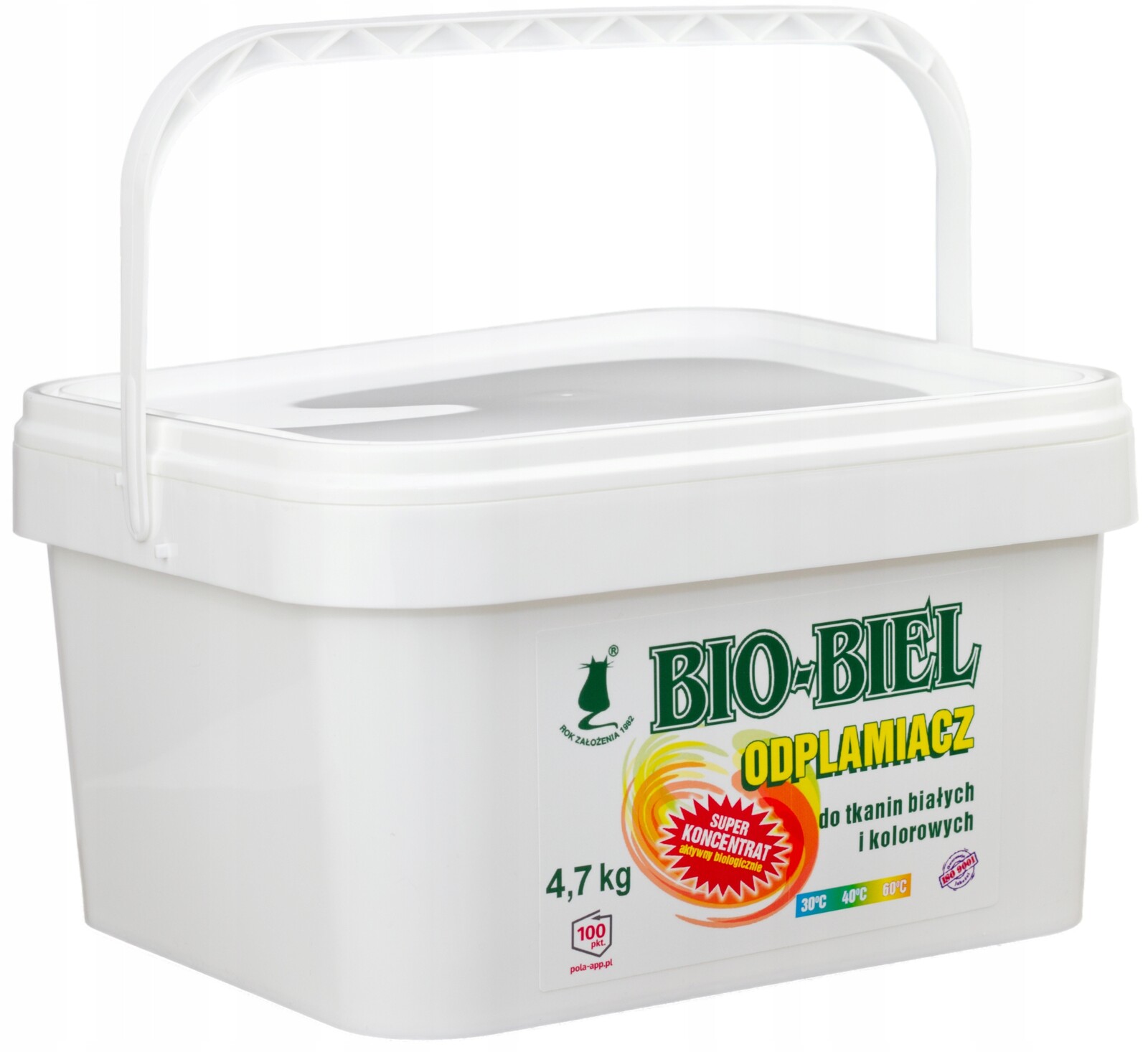Silný Enzymatický Odstraňovač Skvrn Bio-biel 4,7 Kg Polský Výrobek Radziemska