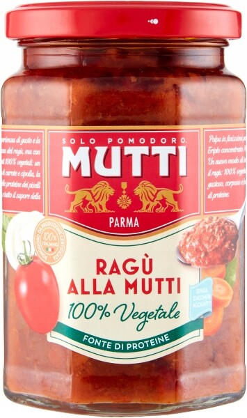4x Omáčka pro vegany Mutti Sugo Ragu VEGetale 280 g