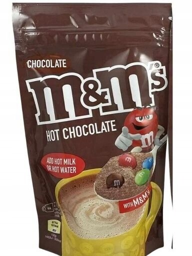 4x Horká čokoláda v prášku a rozpustná s dražé hot chocolate 140 g