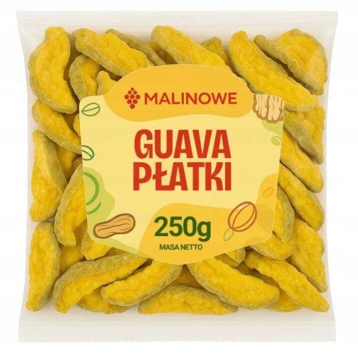 Guava Sušená Vločka 250g Krájená Guava Přírodní Kvalita Premium