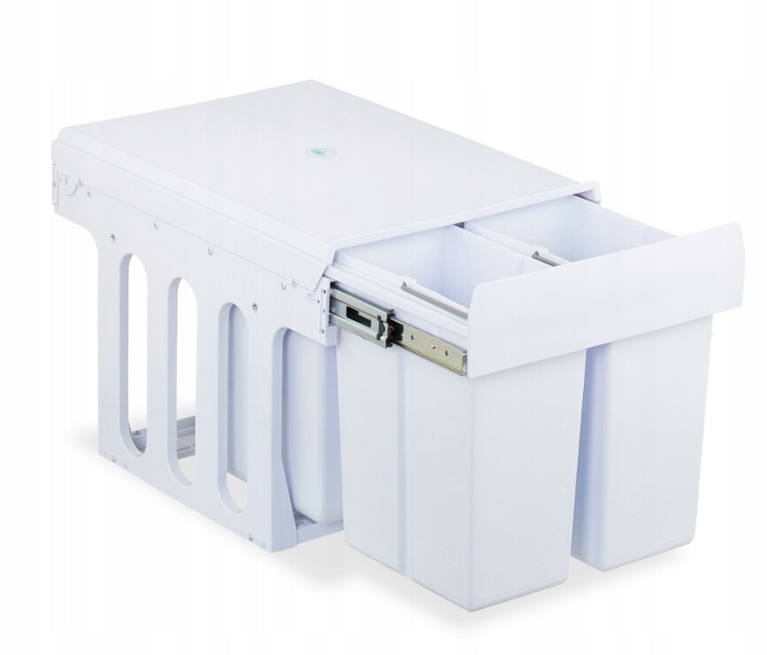 Odpadkový koš na tříděný odpad 4x8 Relaxdays Bílý