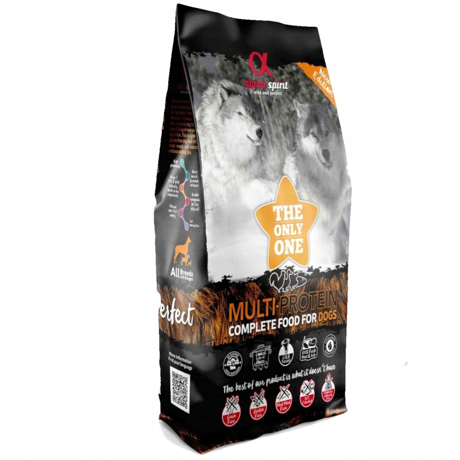 Alpha Spirit multiproteinové krmivo pro psy 12 kg
