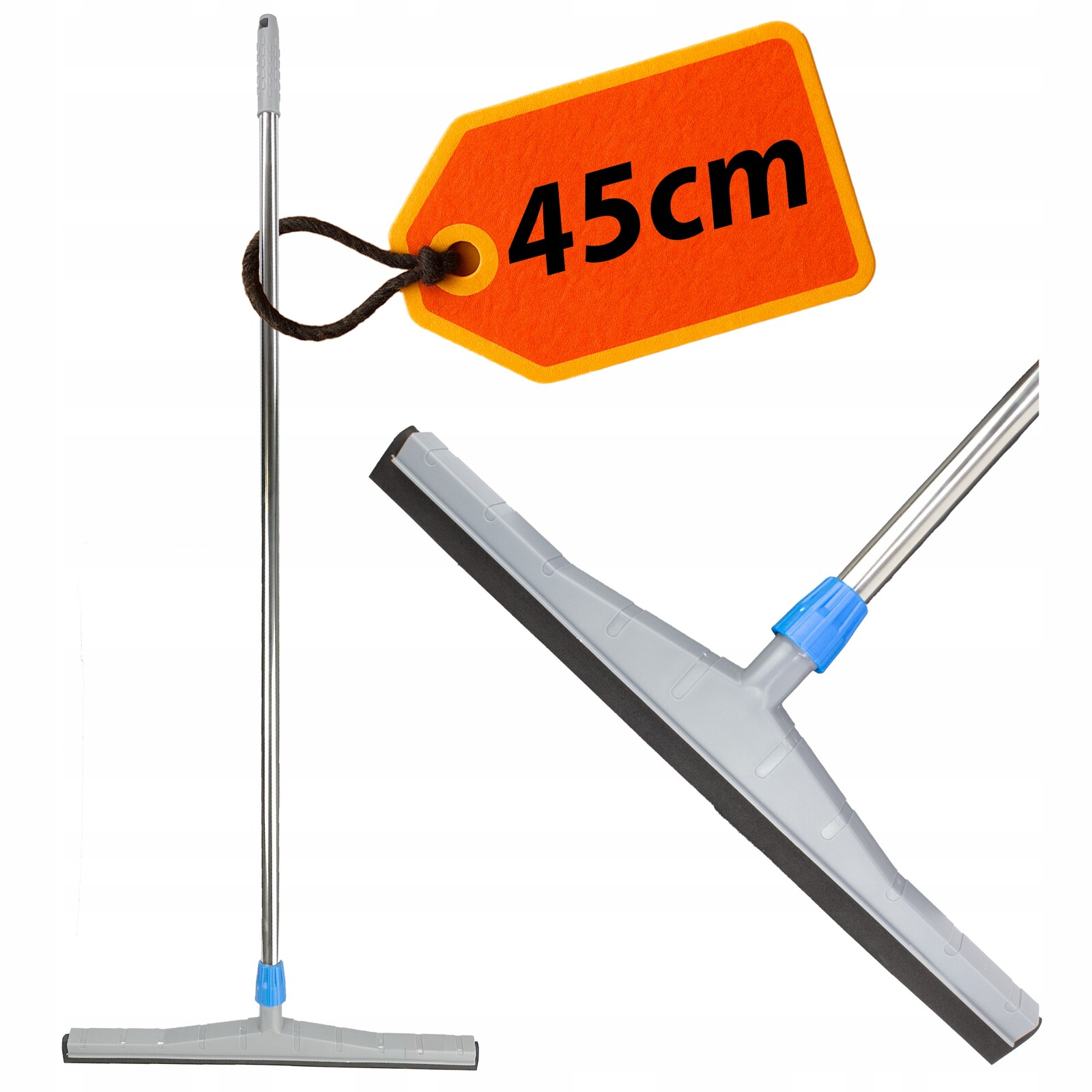 Odstraňovač Vody Z Podlah – 45 cm – Pěna Nerezová Rukojeť