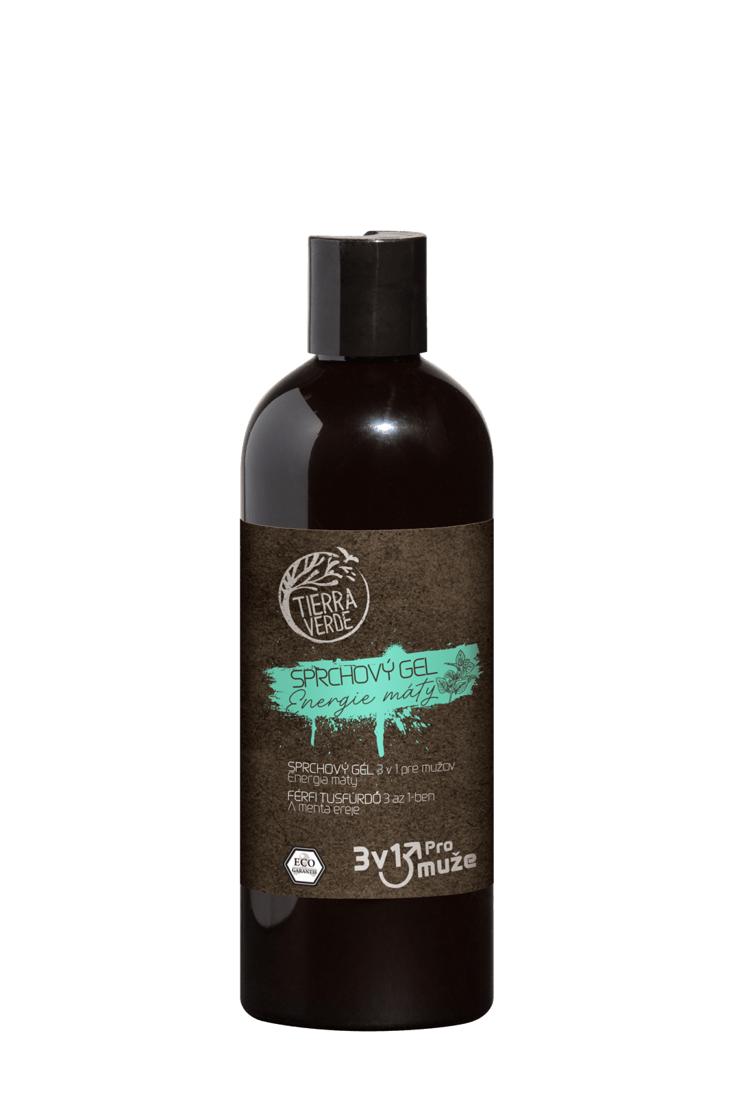TIERRA VERDE Sprchový gel pro muže Energie máty (lahev) 500 ml