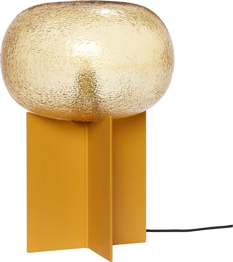 Oranžová stolní lampa se skleněným stínidlem (výška 36 cm) Podium – Hübsch