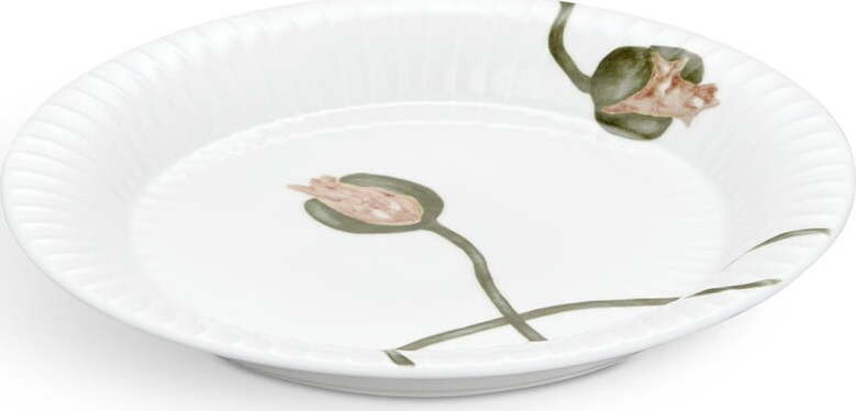 Bílý porcelánový talíř Kähler Design Hammershøi Poppy, ø 19 cm