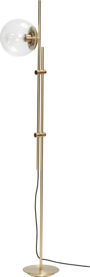 Stojací lampa v mosazné barvě se skleněným stínidlem (výška 147 cm) Bubble – Hübsch