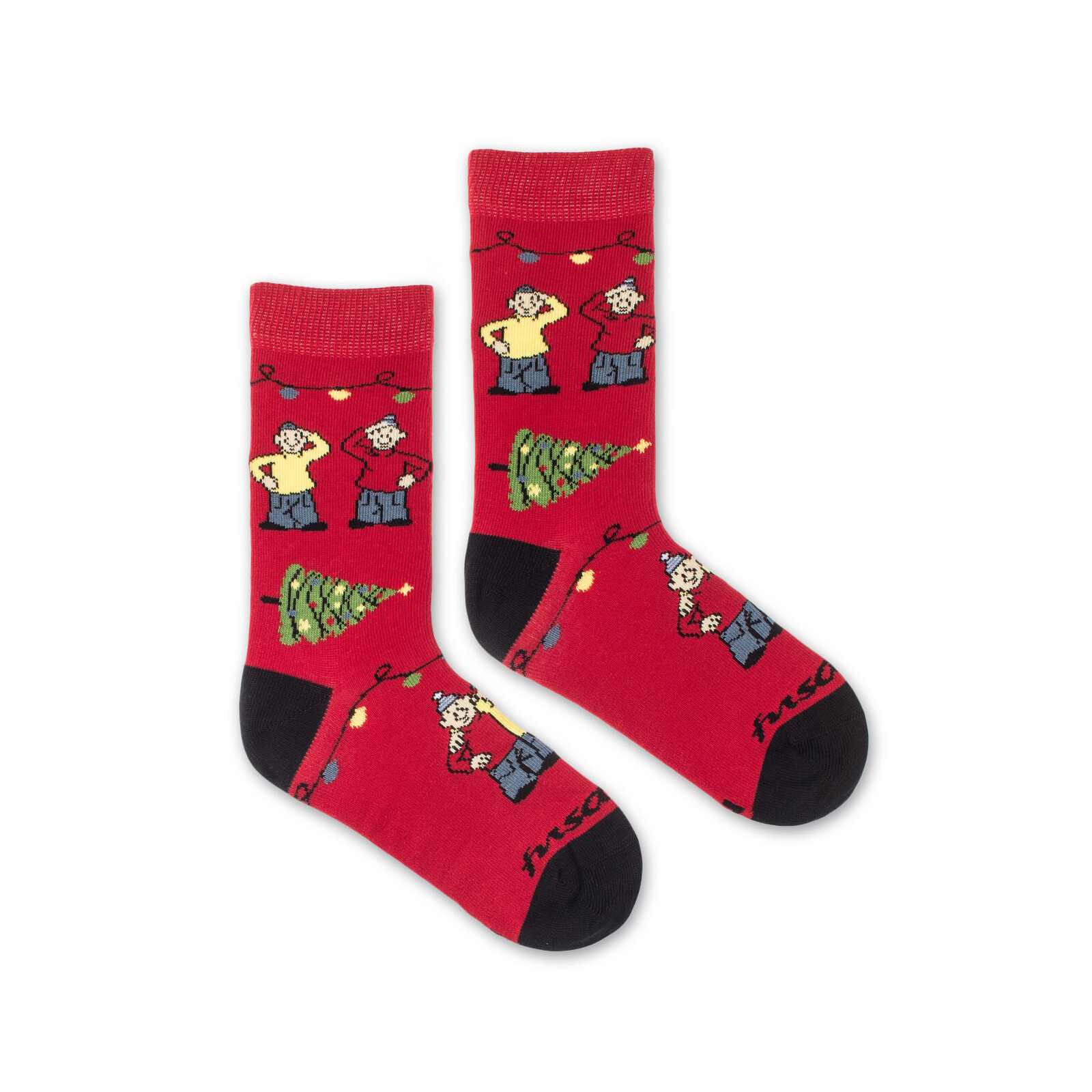 Dětské ponožky Pat a Mat na Vánoce