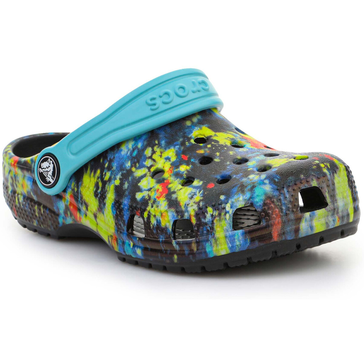 Crocs  Classic Tie Dye Graphic Kids Clog 206995-4SW  ruznobarevne